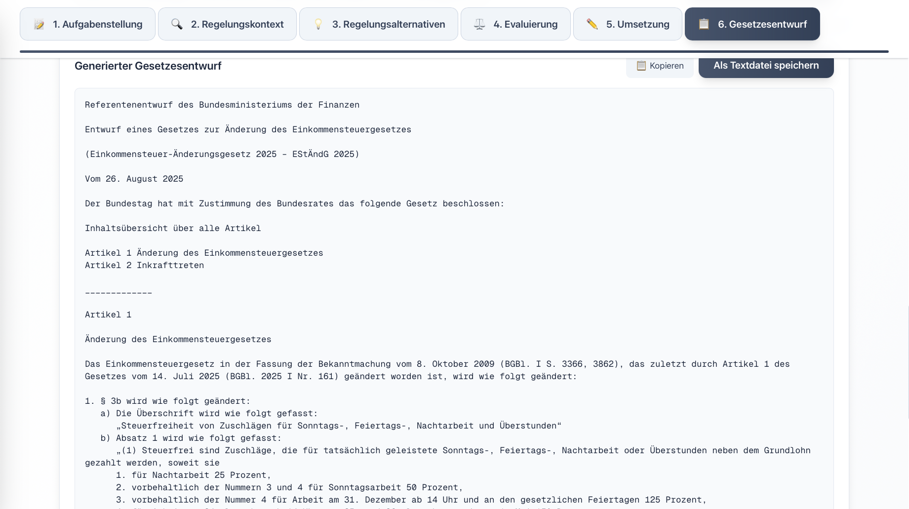 LegisLLM screen 12